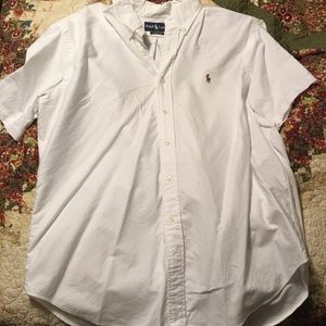 Polo Ralph Lauren XL white short sleeve button